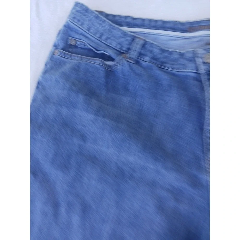 St. John's Bay Women's 18W Short Bootcut Jeans Raw Hem Altered Inseam‎ 35x26